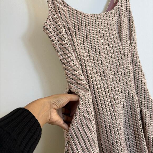 Anthropologie Maeve Jacquard Mini Dress size Small Fit and Flare Pastel Spring - Picture 14 of 16